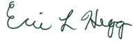 Eric L Hegg signature